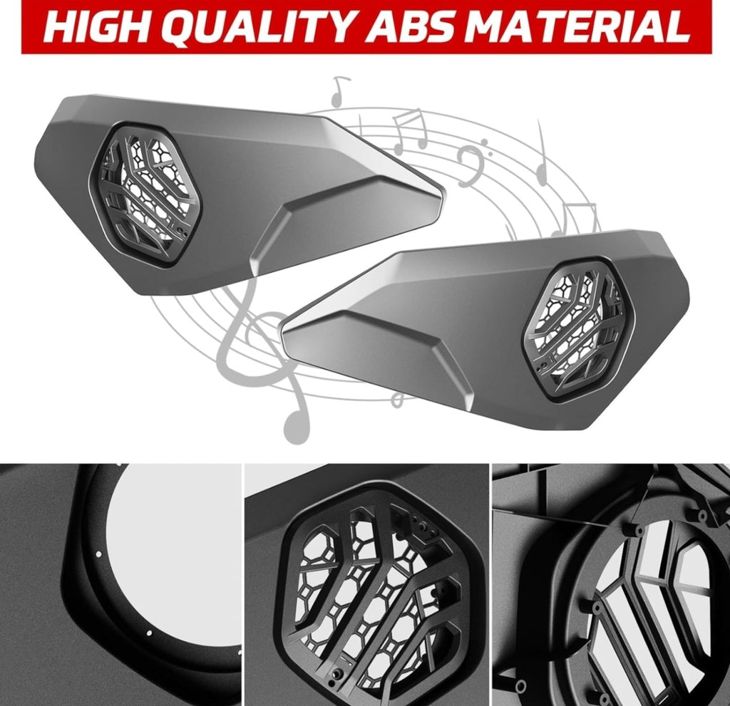 6.5" Lower Door Speaker Pods for 2024-2025 Can-Am Maverick R, Front Speaker