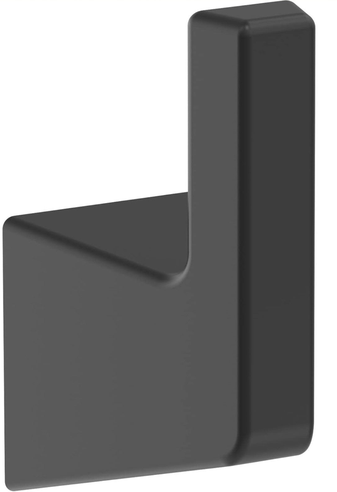 Matte Black Bathroom Towel Hook Stainless Steel, Square Towel Robe Coat Hook