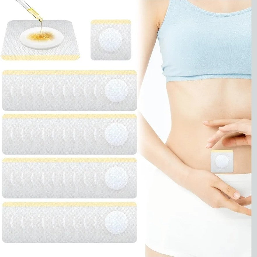 50 PCS Disposable Castor Oil Patches, Upgraded Leak-Proof Self-Adhesive