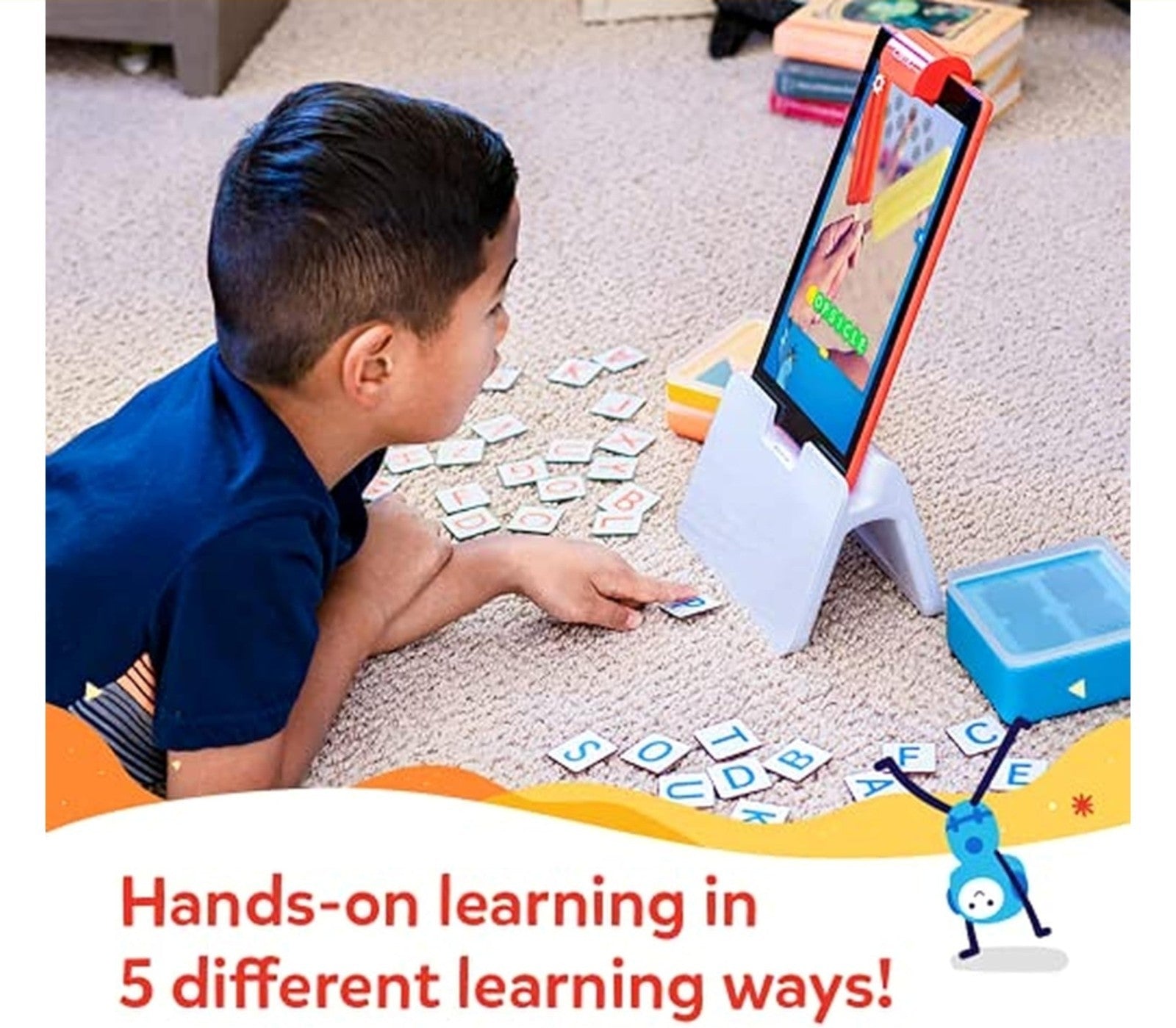 Osmo Little Genius Starter Kit Educational Games Ages 6-10+ Fire Tablet Learning