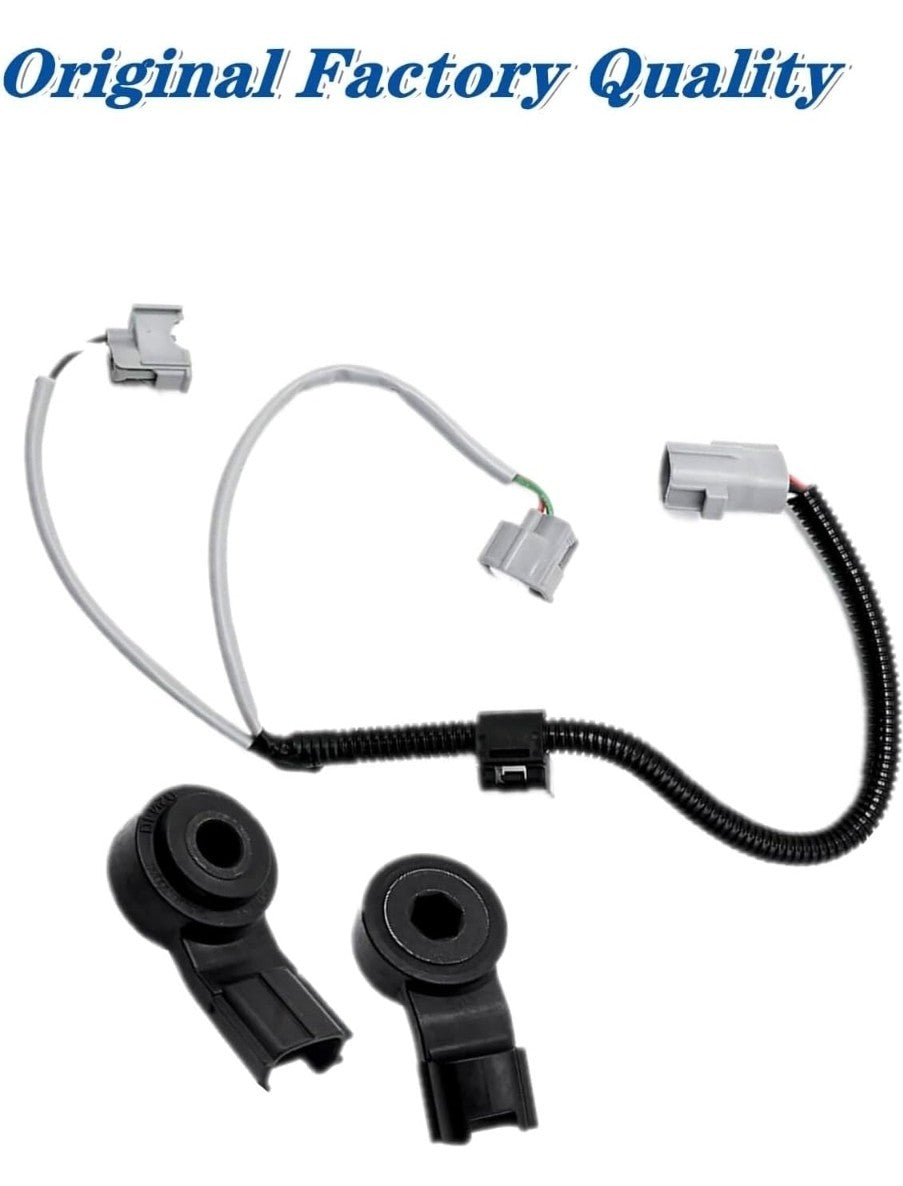 2 x KNOCK SENSOR with Harness For TOYOTA 3.3L CAMRY HIGHLANDER SIENNA ES330
