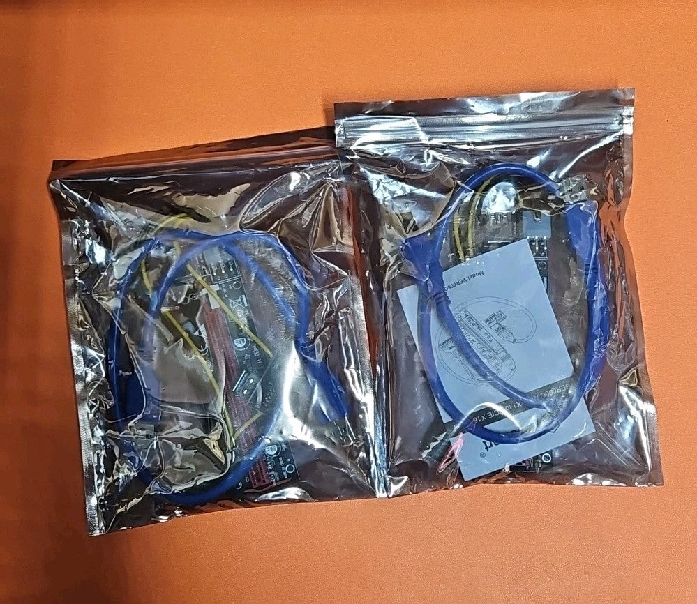 PCI-E 1X To 16X GPU Riser Card Adapter USB 3.0 Cable Powered Mining Rig