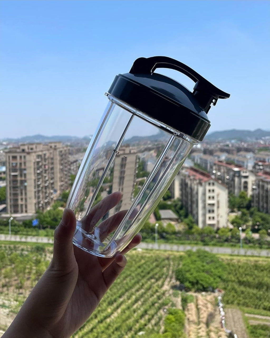 Blendin Flip Top To Go Lid & 24oz Tall Cup,Compatible with Nutribullet(2 Pack)
