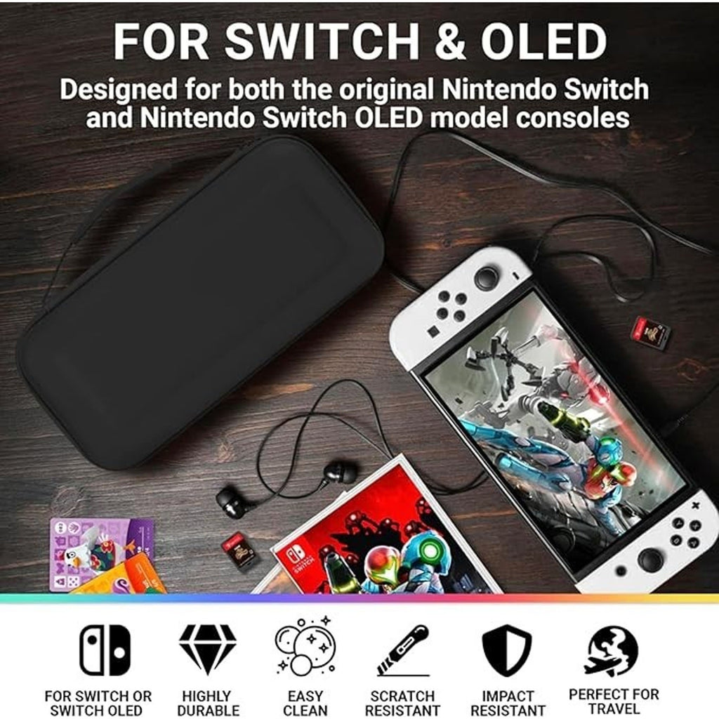 Orzly Carry Case Compatible with Nintendo Switch and New Switch OLED Console NEW
