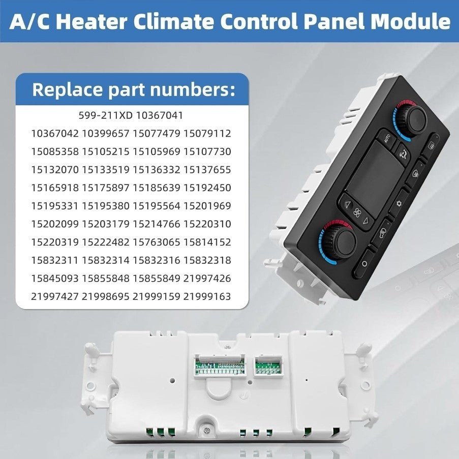 599-211XD Climate Control Module AC Control Panel Fit for 2003-2007 Chevy GMC Bu - Horizon Endless