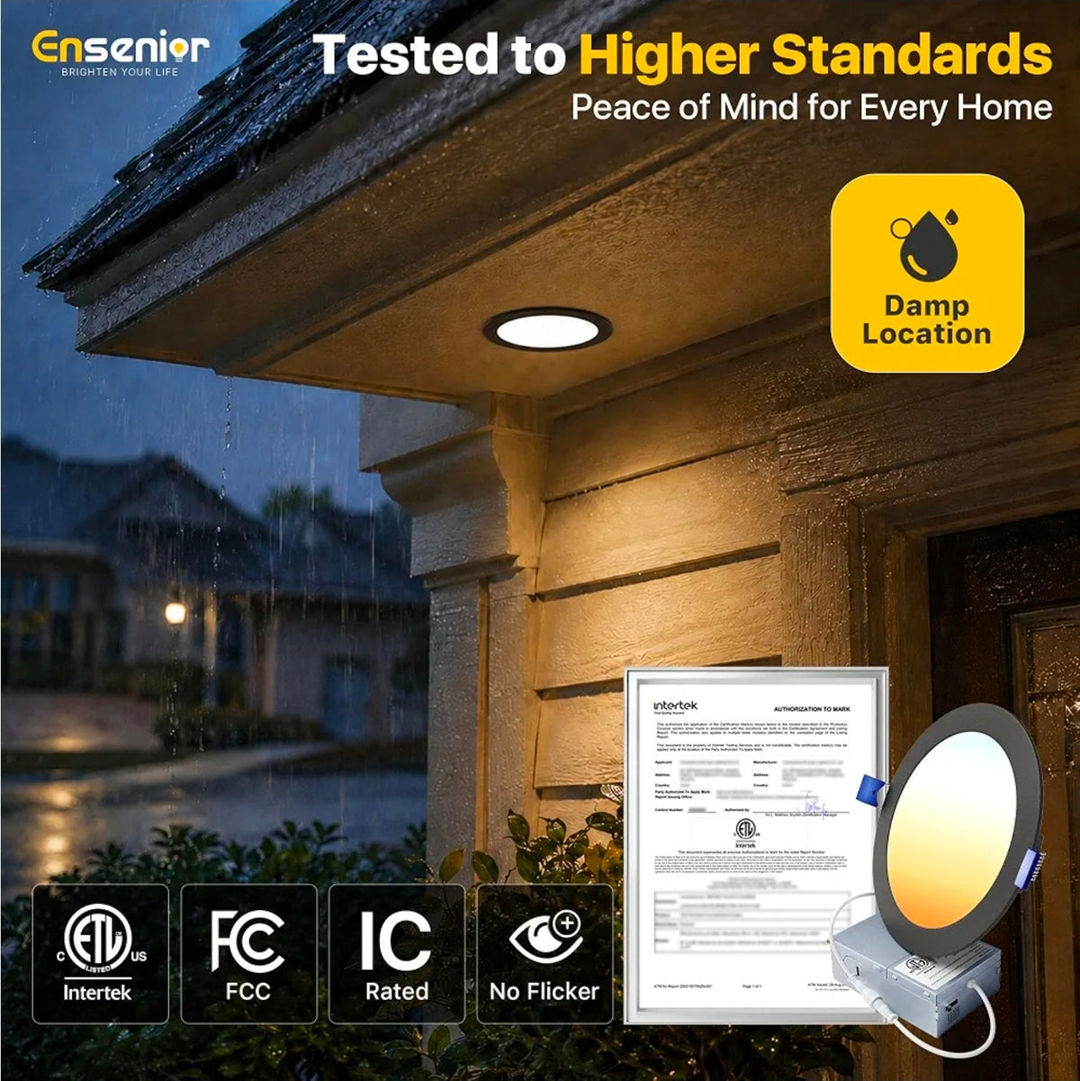 6-Pack 6" LED Recessed Lighting: Dimmable Wafer Lights with Selectable Color Temp - Horizon Endless