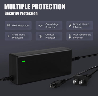63V 4-Pin Charger for Segway Ninebot S, MiniPRO, S-MAX, GoKart PRO & One S2 - Horizon Endless