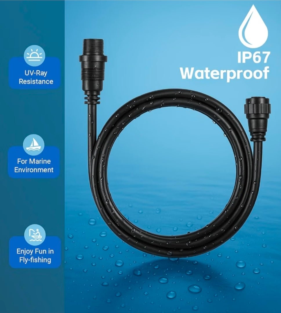 720106-1 EC M3 14W10 14-Pin Transducer Extension Cable, 10-feet For Humminbird XPLORE/APEX/SOLIX Series, All 14-pin transducer and Built-in MEGA Imaging On Select Minn Kota Trolling Motors - Horizon Endless