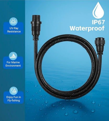 720106-1 EC M3 14W10 14-Pin Transducer Extension Cable, 10-feet For Humminbird XPLORE/APEX/SOLIX Series, All 14-pin transducer and Built-in MEGA Imaging On Select Minn Kota Trolling Motors - Horizon Endless
