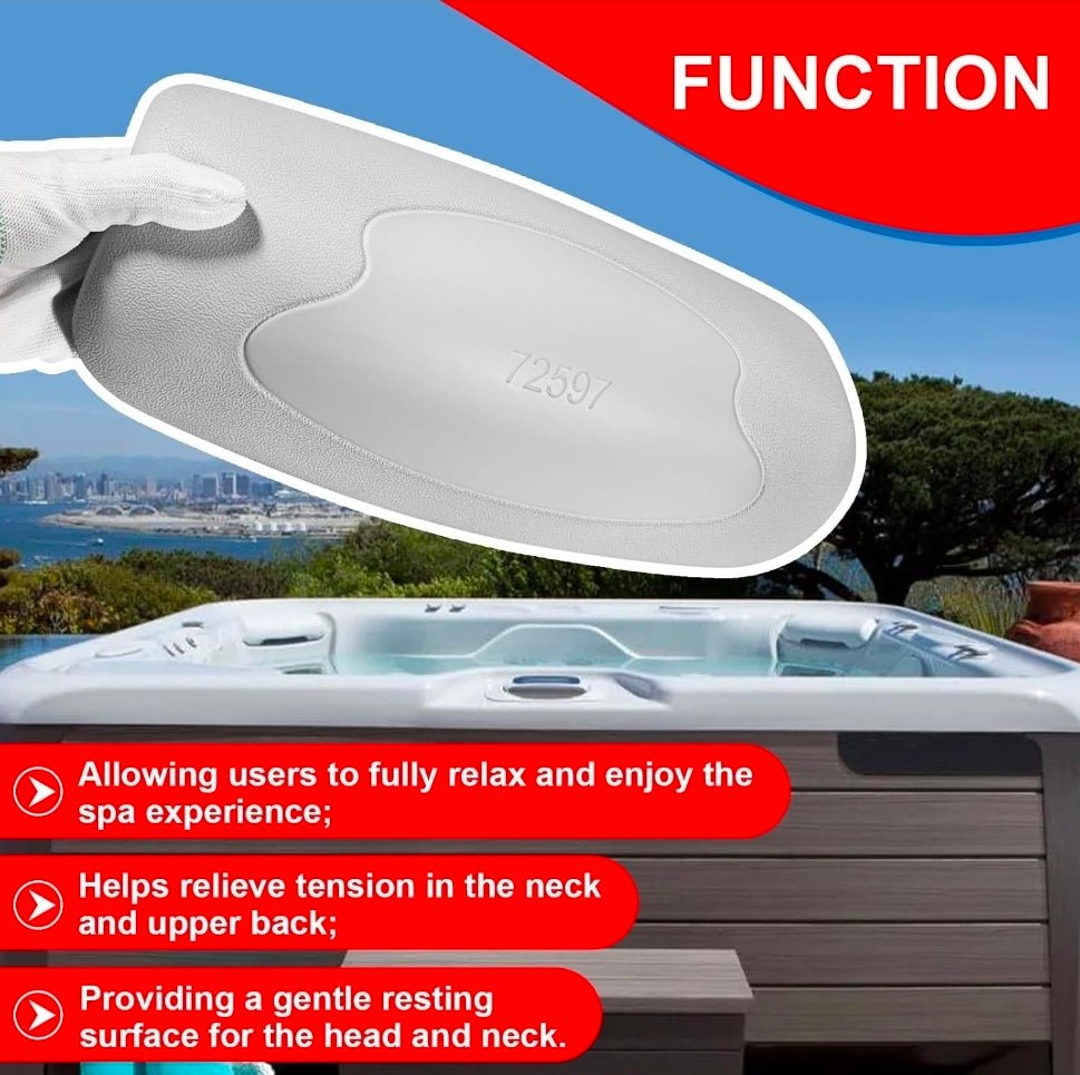 Highlife Series Spa Pillow - Replacement Headrest Cushion for Hot Spring Hot Tubs - Horizon Endless
