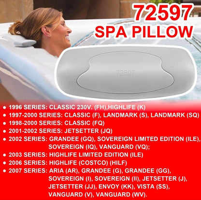 Highlife Series Spa Pillow - Replacement Headrest Cushion for Hot Spring Hot Tubs - Horizon Endless