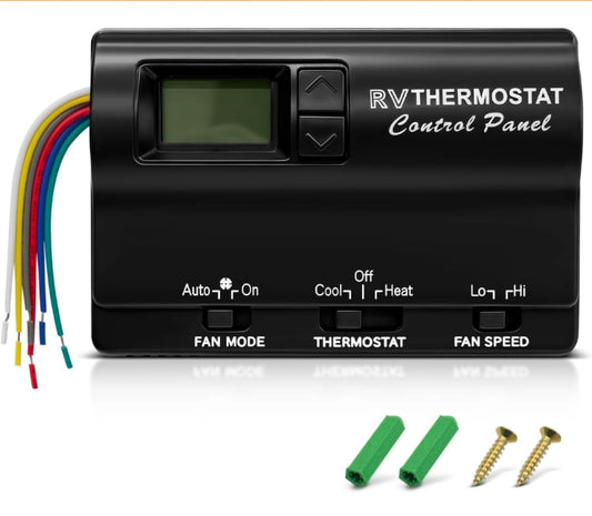 83303862 RV Digital Thermostat Replacement for Heat/Cool T-Stat Wall Coleman Mach 8330 Series 83303362 8330-336 337 338 339 368 386 Wall AC Thermostat - Horizon Endless