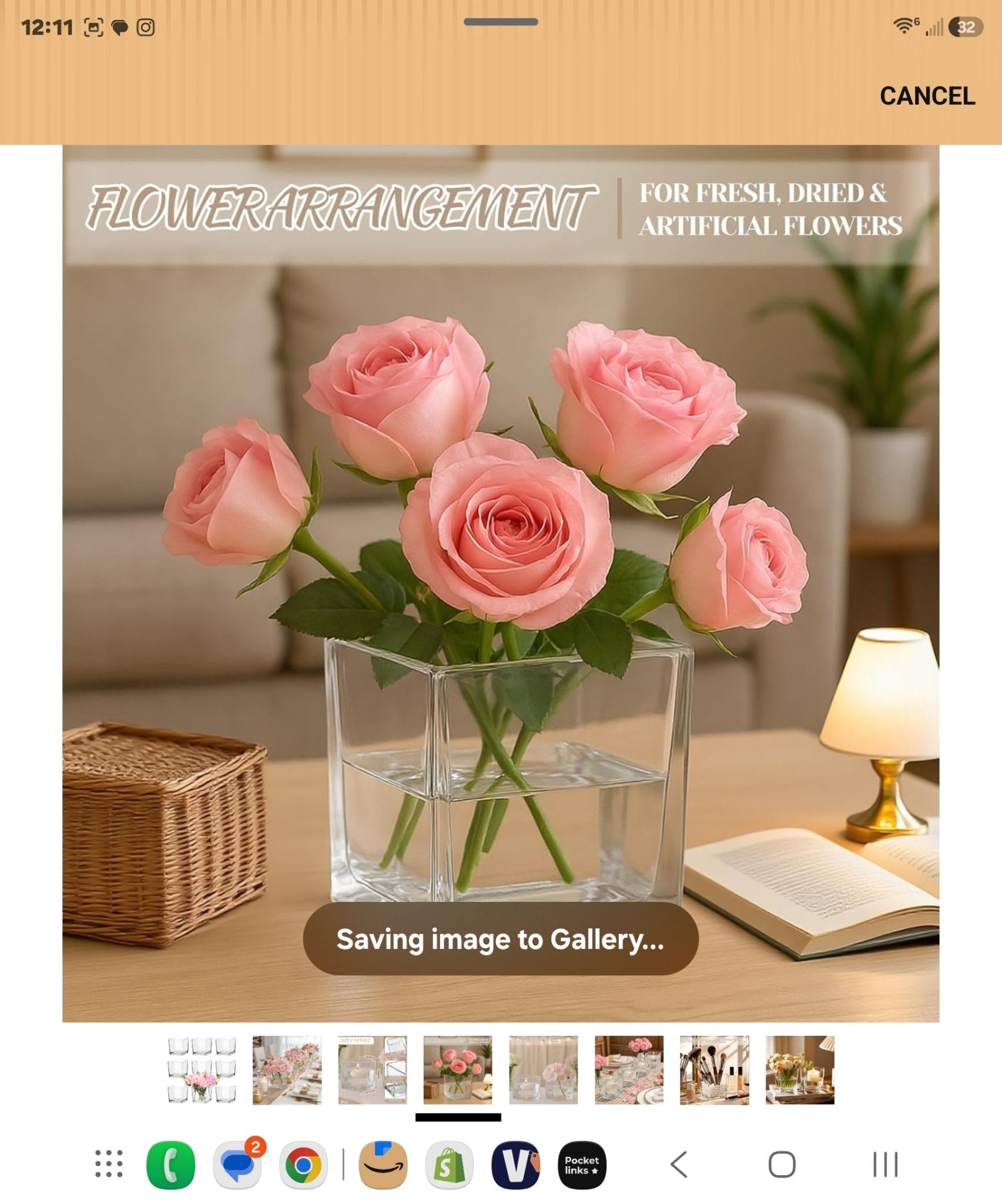 Bulk Glass Vases 9-Pack | Clear Square Flower Vase Set for Weddings & Events - Horizon Endless