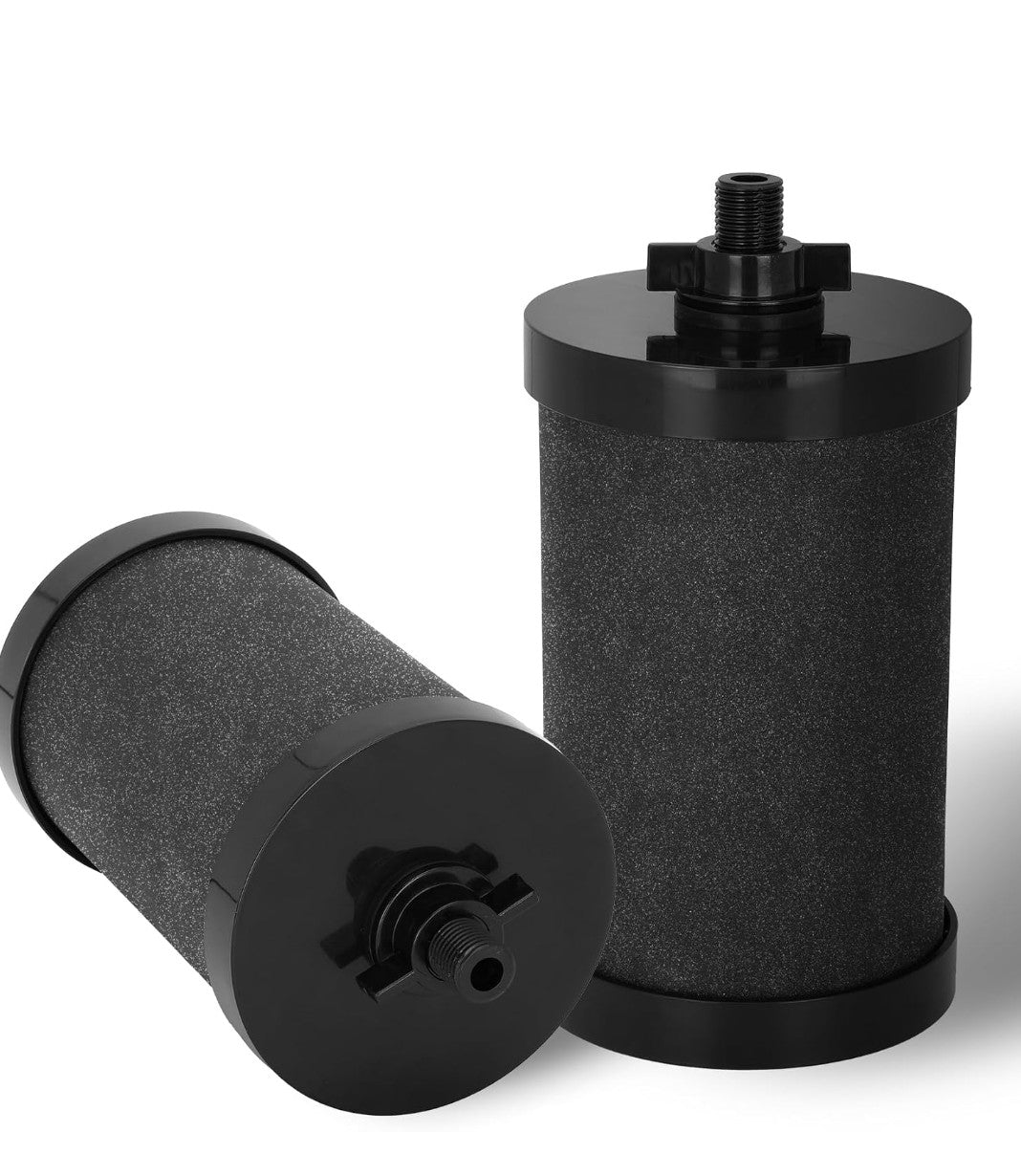 2387 Pro Black Water Filter Replacement 2 Pack, NSF/ANSI 42 Certified, Compatible with Alexapure Pro Water Filtration System, 5,000 Gallon Capacity