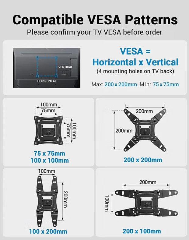 Pipishell Full Motion Wall Mount for Echo Show 21/15 & 13"–43" TVs (Up to 44 lbs)