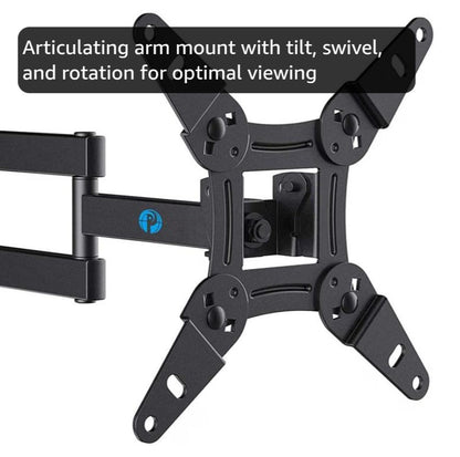 Pipishell Full Motion Wall Mount for Echo Show 21/15 & 13"–43" TVs (Up to 44 lbs)