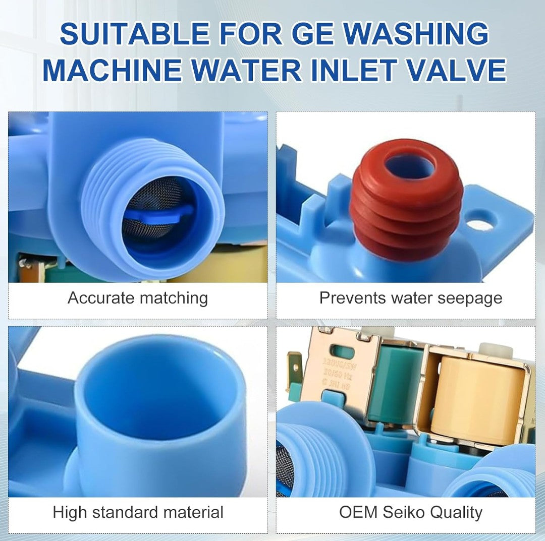 Washer Water Inlet Valve Assembly for GE GTW585 GTW680 GTW685 GTW720 GTW725 PTW600