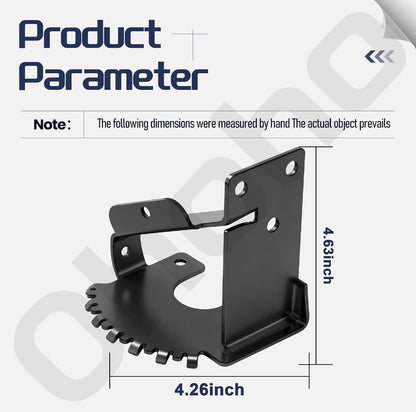 120-7037-03 Left-Hand HOC Plate for Toro TimeMaster 30" Mowers | Reinforced Front Wheel Height Adjustment Bracket