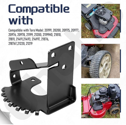 120-7037-03 Left-Hand HOC Plate for Toro TimeMaster 30" Mowers | Reinforced Front Wheel Height Adjustment Bracket