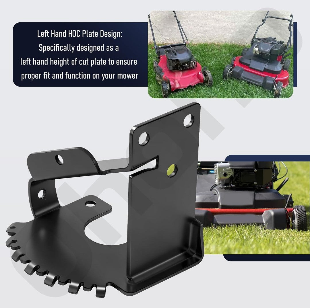 120-7037-03 Left-Hand HOC Plate for Toro TimeMaster 30" Mowers | Reinforced Front Wheel Height Adjustment Bracket