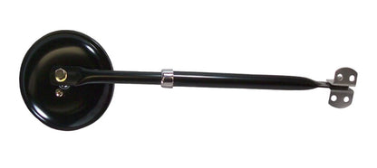 CIPA 49704 5-Inch Round Jeep Side Mirror | Fits CJ2A, CJ3A, CJ3B, CJ5 & CJ6 | Black