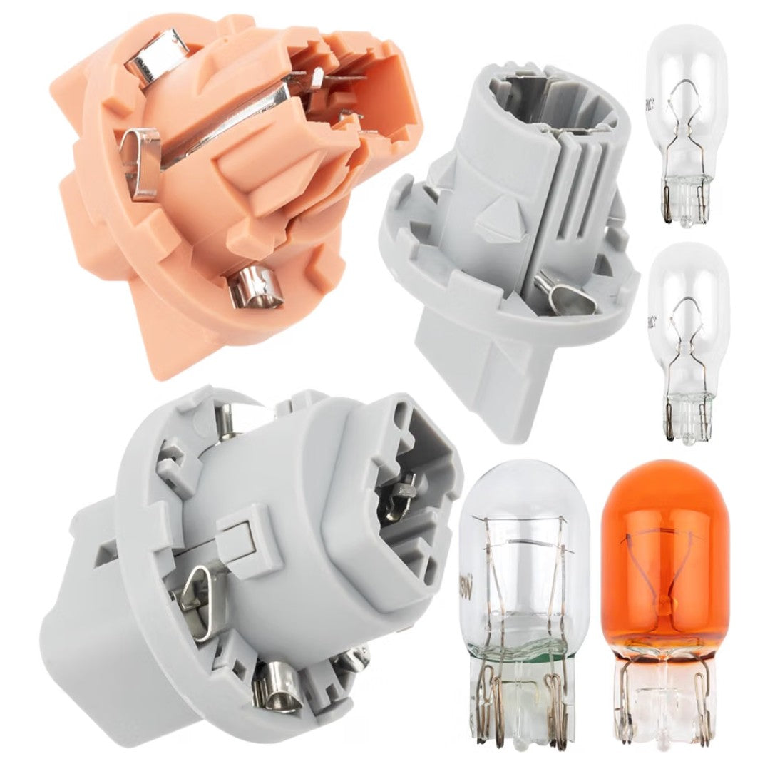 Tail Lamp Turn Signal Light Brake Stop Light Backup Reversing Lamp Socket Holder Kit Fit for Toyota Land Cruiser Prado 2700 4000 LC120 Replace OE 81555-13510 81555-60700 81565-60620