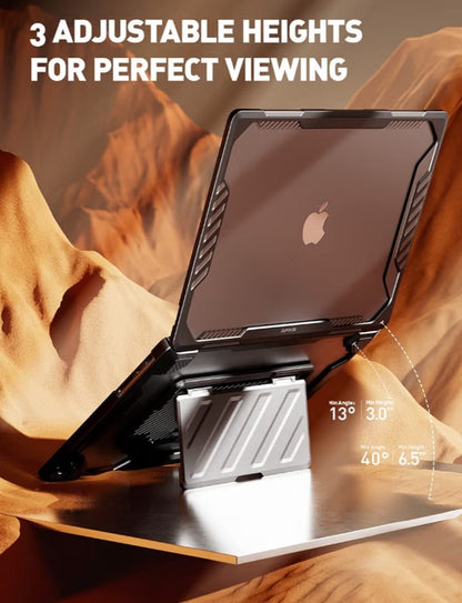 SUPCASE Unicorn Beetle Pro Case for MacBook Pro 16" (2021-2026) M5/M4/M3/M2/M1 Pro & Max | Rugged Protective Cover with Adjustable Stand, Black