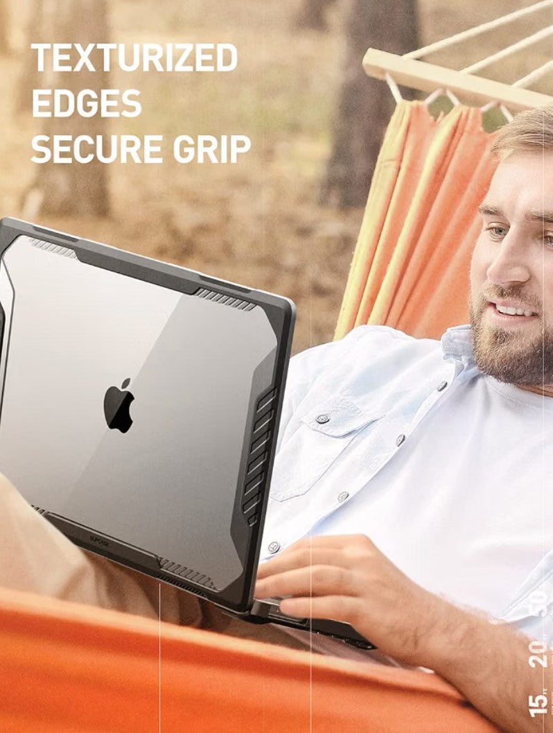 SUPCASE Unicorn Beetle Pro Case for MacBook Pro 16" (2021-2026) M5/M4/M3/M2/M1 Pro & Max | Rugged Protective Cover with Adjustable Stand, Black