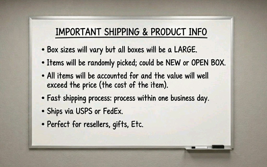 Large Mystery Box: Fun Liquidation Bundles of General Merchandise - Free Shipping! - Horizon Endless