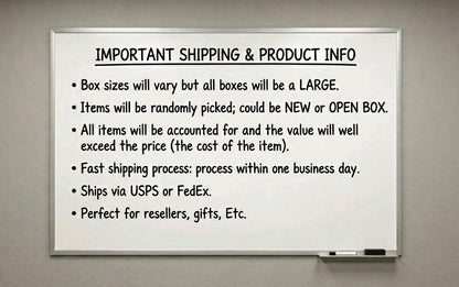 Large Mystery Box: Fun Liquidation Bundles of General Merchandise - Free Shipping! - Horizon Endless