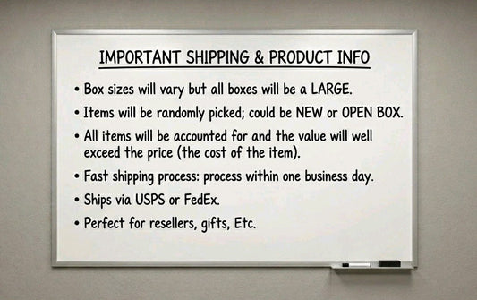 Large Mystery Box: Fun Liquidation Bundles of General Merchandise - Free Shipping! - Horizon Endless