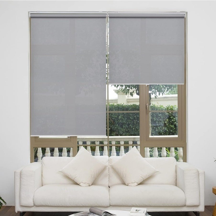 AOSKY Window Cordless Roller Shade Light Filtering Solar Screen 35 x 72 White - Horizon Endless