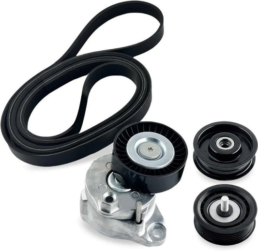 Belt Tensioner Idler Pulley Serpentine Belt Kit,Fit for Mercedes-Benz C300 C3... - Horizon Endless