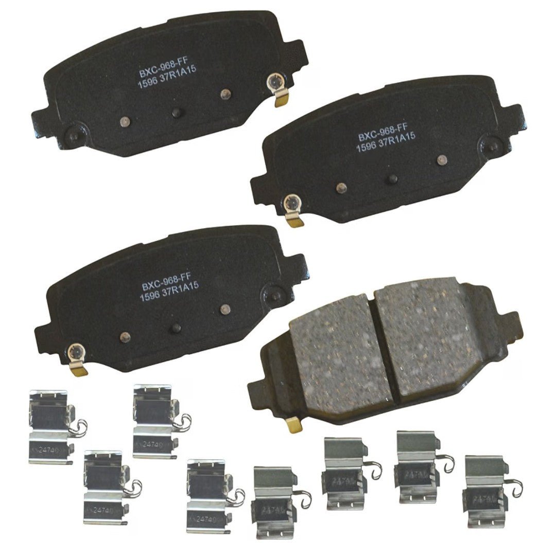Bendix SBC1596 Ceramic Rear Brake Pads | Chrysler, Dodge, Ram, VW (328mm Rear Rotors) - Horizon Endless