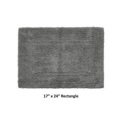 Better Trends 100% Cotton Lux Collection Bath Mats, Gray Mat-Tufted, Reversible - Horizon Endless