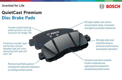 Bosch BC1210 QuietCast Premium Ceramic Front Brake Pads | Lexus, Toyota, Pontiac - Horizon Endless