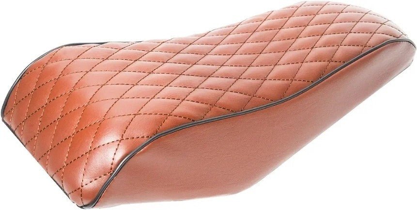 Brown Diamond Stitch Retro Seat Cover for Coleman CC100X 97 Baja DB30 Mini Bike - Horizon Endless
