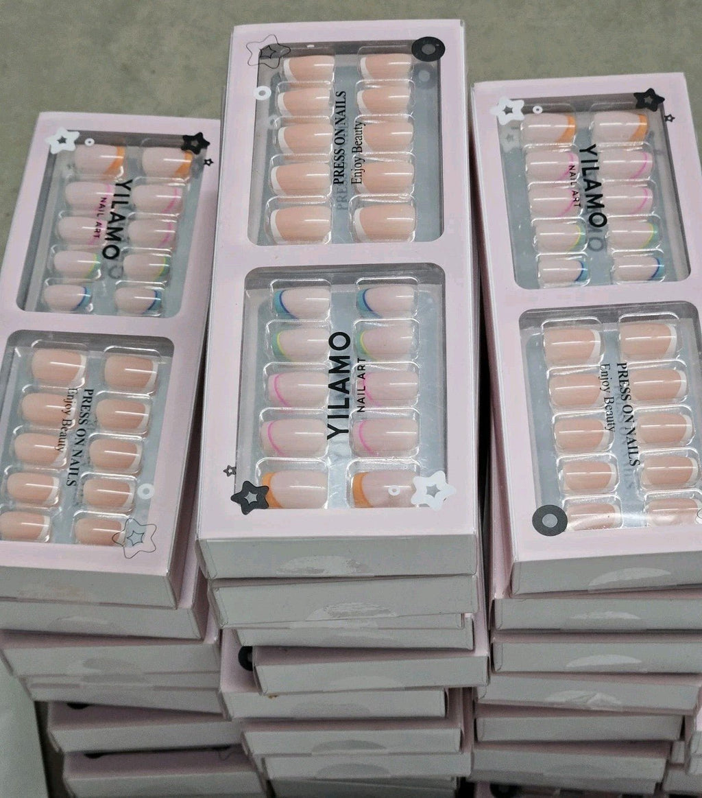 Bulk Lot Of 194 Different Brand Press-On Nails, Large Variety of Sizes And Style - Horizon Endless