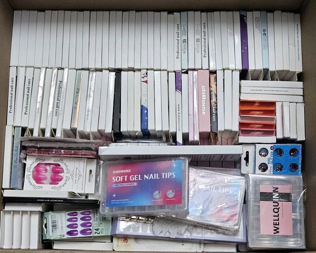 Bulk Lot Of 194 Different Brand Press-On Nails, Large Variety of Sizes And Style - Horizon Endless