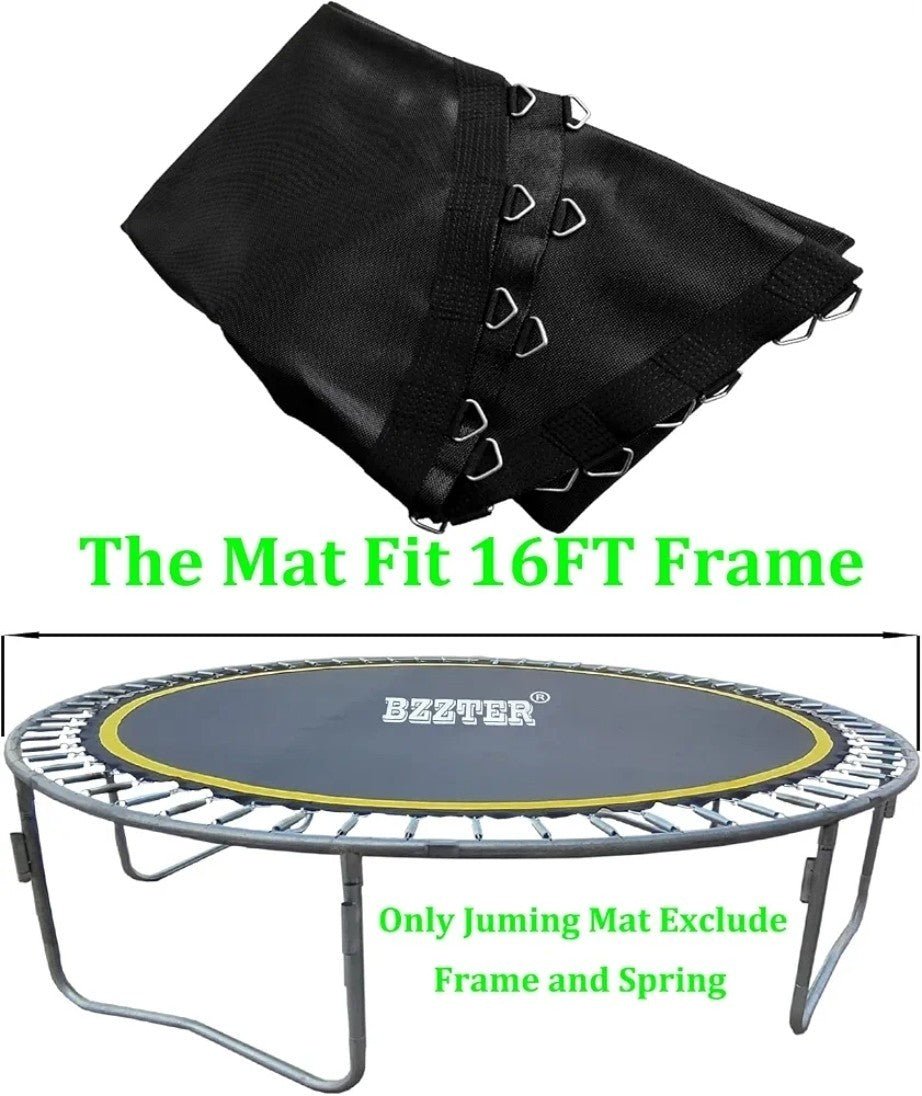 Bzzter 16FT Trampoline Mat,171.8/14.31ft Diameter Mat with 108 Rings Fits 6.5... - Horizon Endless