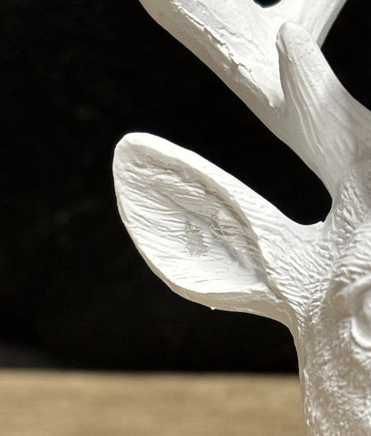 Candlestick Holders Reindeer Votive set of 4, White - Horizon Endless