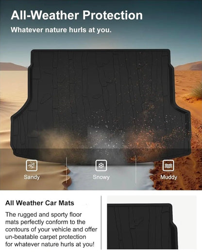 Cargo Mat for 2019-2026 Subaru Forester (Non-Hybrid) OEM Replacement J501SSJ300, All Weather Car Rear Trunk Mat, Custom Fit TPE Tray Liner, Black - Horizon Endless