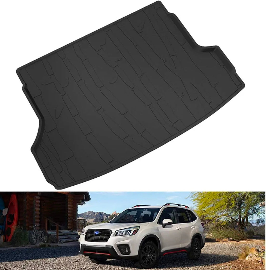 Cargo Mat for 2019-2026 Subaru Forester (Non-Hybrid) OEM Replacement J501SSJ300, All Weather Car Rear Trunk Mat, Custom Fit TPE Tray Liner, Black - Horizon Endless