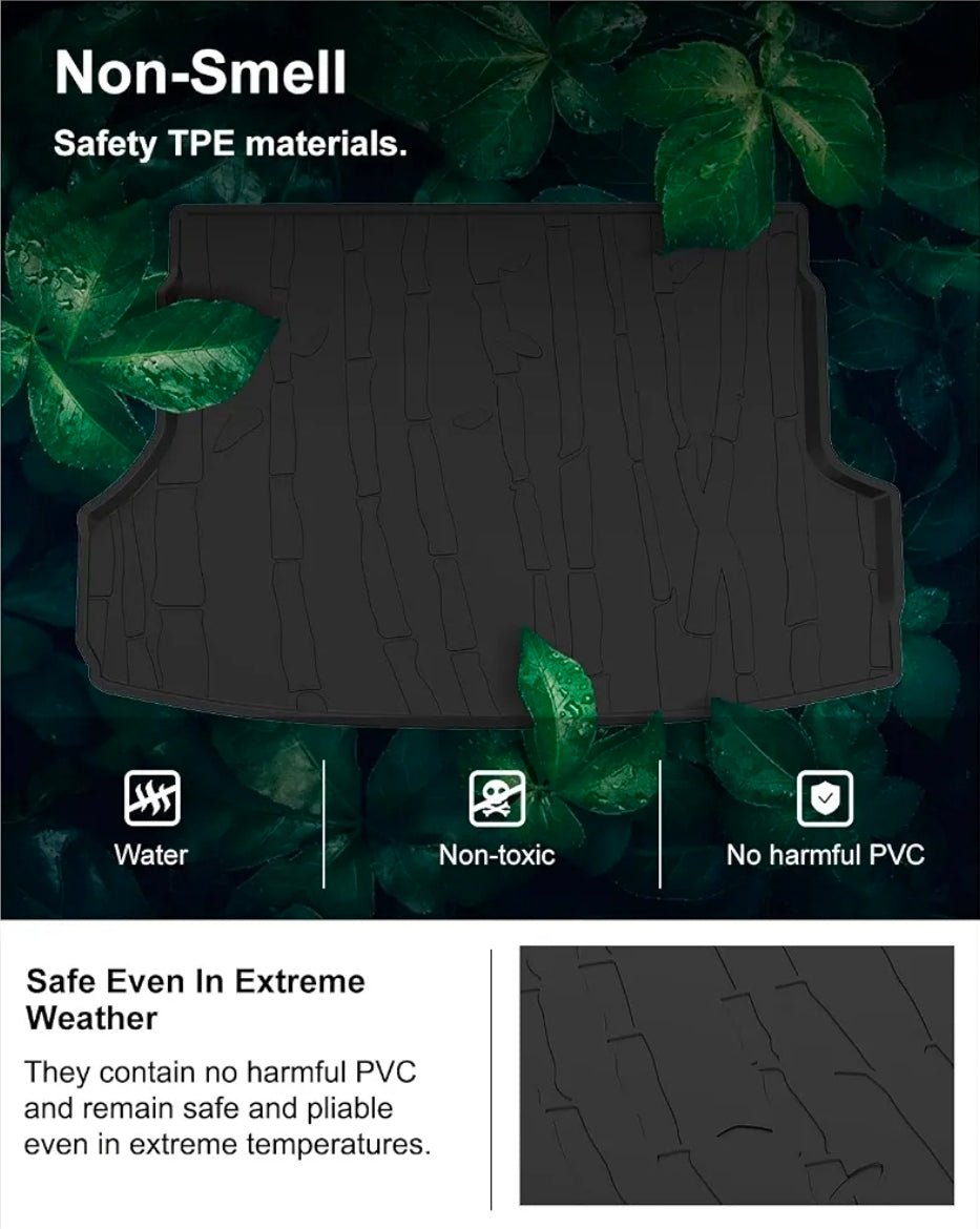 Cargo Mat for 2019-2026 Subaru Forester (Non-Hybrid) OEM Replacement J501SSJ300, All Weather Car Rear Trunk Mat, Custom Fit TPE Tray Liner, Black - Horizon Endless