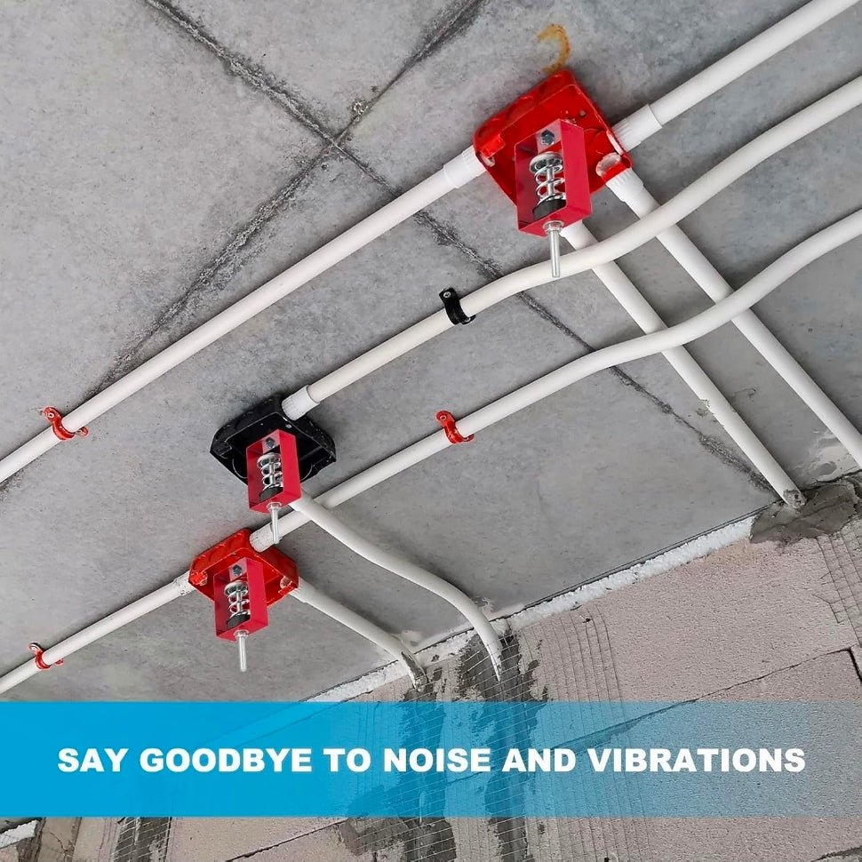 Ceiling Spring Vibration Isolator Hangers, 4 Pack 176lbs Mechanical Vibration Damping Mounts Anti Vibration for A/C Air Processor Bedroom Theater Studio,(XHS) Red - Horizon Endless