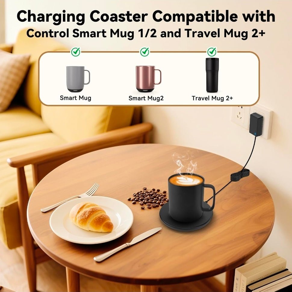 Charging Coaster 2 Compatible with Temperature Control Smart Mug 2,Mug1,Cisain Mug Power Cord for Em/BER Smart Temperature Control Mugs - Horizon Endless