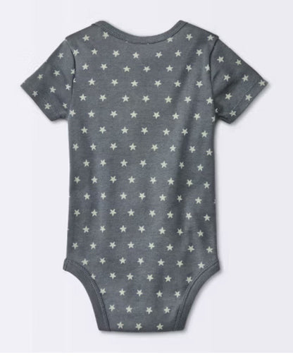 Cloud Island 4 Pack Baby One Piece 12M Moon & Stars Bodysuit Set Unisex - Horizon Endless
