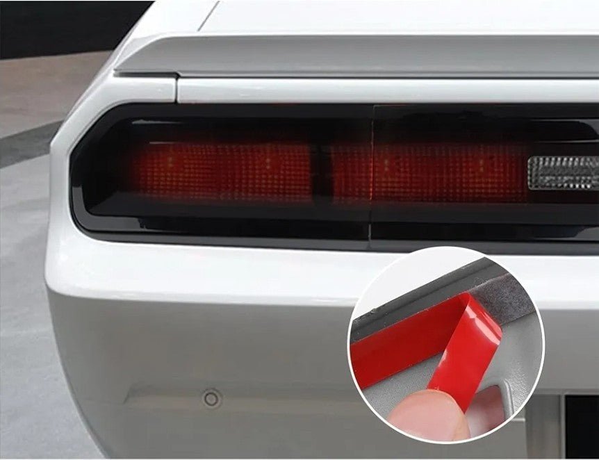 Compatible with Dodge Challenger 2009-2014, 4PCS Tail Light Cover Trim - Horizon Endless