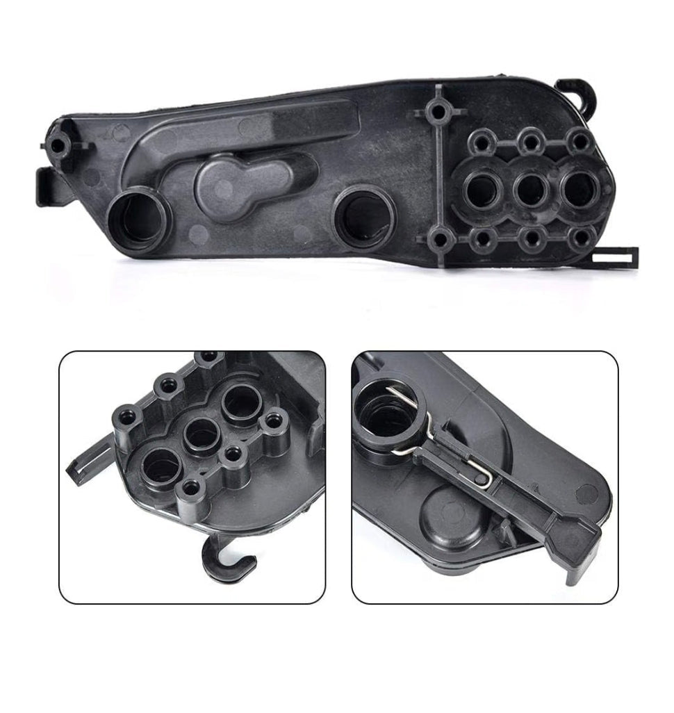 Coolant Mount, ABS Radiator Mounting Plate Coolant Expansion Holder 17117507973 Fits for E60 E61 E63, Black - Horizon Endless