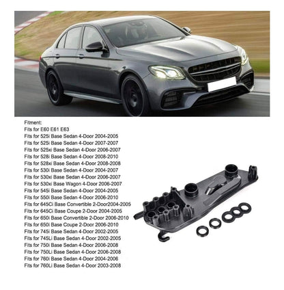Coolant Mount, ABS Radiator Mounting Plate Coolant Expansion Holder 17117507973 Fits for E60 E61 E63, Black - Horizon Endless